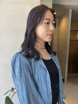 ヘアー アイス ルーチェ(HAIR ICI LUCE)&nbsp;ラベンダーグレージュ透明感カラー透け感艶カラー/今枝