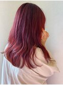 ブリーチなしカラー/ピンク/バーガンディ
