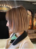 【akane】ミニボブアンブレラカラーデザインハイトーンカラー