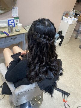 プーペ(pupe) 編み込みハーフ