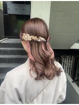 大人気ハーフツイン/結婚式ヘア/パーティーヘア