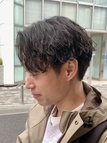 オーガニック アトリエ 大宮(organic+atelier)&nbsp;緩め波巻きツイストスパイラルパーマ/センターパート/ツイスパ