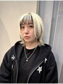 ニュアンス ツートーンカラー×ウルフ