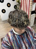 メンズグルーミングナンバーナイン(MEN'S GROOMING NUMBER NINE)&nbsp;波巻きスパイラル/メンズパーマ/ハイライトメッシュ