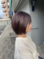 フロウクラウド(FLOW CLOUD) ショートボブ ピンクカラー