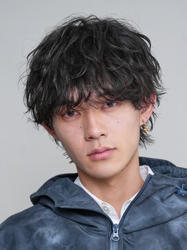 レタッチ バイ フィフス 銀座(RETOUCH by fifth) 銀座メンズマッシュシャドウパーマツイスパメンズパーマウルフ