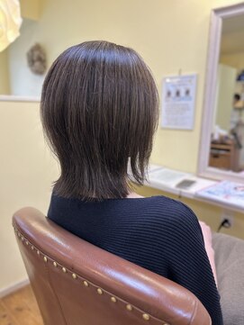 ヘアーデザイン モモ(Hair Design MoMO) くびれミディ × オリーブグレージュ