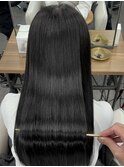 福井　大和田　髪質改善トリートメント　艶髪ロング　ストレート