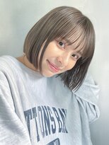 アルバム 新宿(ALBUM SHINJUKU) 韓国ヘアボブショートミルクティーホワイトベージュ_F20171