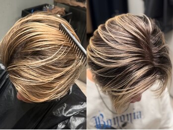 コスモス 町田(COSMOS)の写真/“立体感×陰影”で色気のある長持ちする“メンズバレイヤージュ。”［ダブルカラー/欧米風/外国人風］