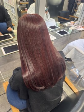 ダークチェリー/髪質改善トリートメント/ブリーチ無し/【たいし