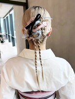 アルバム 銀座(ALBUM GINZA)&nbsp;ロングブロンドおくれ毛韓国ヘア_ba571803