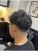  田町/理容室/ショート/フェード/アップバング/メンズパーマ
