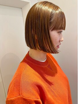 ヌー 栄(nuu) 【SHIHO】ブリーチ1回で作る、くすみベージュ