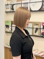 リンダ(LYNDA)&nbsp;切りっぱなしボブ×ミルクティーベージュ/仙台