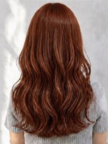 ルノヘアー(Lunohair)&nbsp;大人可愛いオレンジブラウン×小顔レイヤーカット◎
