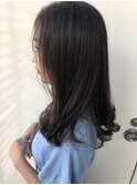 外ハネ内巻きのミックスワンカール