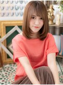 外国人風グラデーション小顔ワンカールミディa20代30代40代