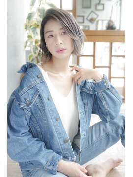 ビューティシモ 川越(Beautissimo) かきあげバング×ハイトーンボブ