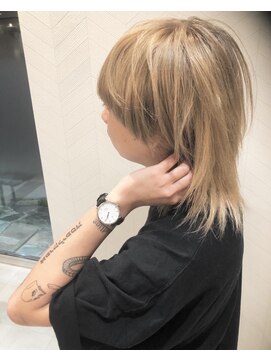 アース 錦糸町店(HAIR&MAKE EARTH) おしゃれメンズ×ハイトーンウルフ