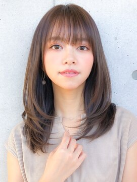 アグノス 青山(Agnos) ワンカールレイヤー くびれヘア デジタルパーマ メルティカラー