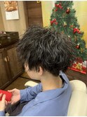 ツイストスパイラルパーマセンターパート<理容室>川口鳩ヶ谷15