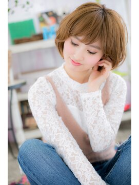 ミック ヘアアンドビューティー 大山店(miq  Hair&Beauty) 外国人風ニュアンスカール3Dカラーウルフボブc1