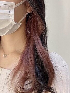 ビスポーク(BESPOKE) 20代30代大人かわいいピンクベージュインナーカラー