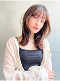 【ARTE表参道/青山】モテ髪ミディアム×ブリーチなし透明感