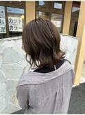 外ハネミディアム×アッシュグレージュ【郡山】