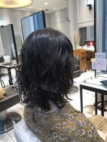 低温デジタルパーマ作るミディアムレイヤーヘア　(銀座)