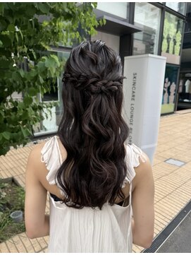 アフロート ディル(AFLOAT D'L) 結婚式ヘアアレンジ表参道ヘアアレンジハーフアップ夏
