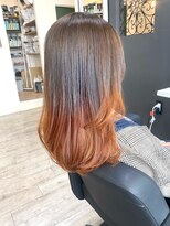 アペル(APPEL)&nbsp;オレンジベージュのグラデーションカラー