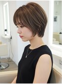 美髪/ワイドバング/レイヤーカット/くすみベージュ/新小岩駅