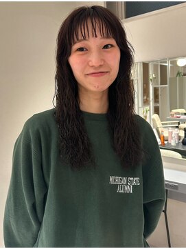 ノラギンザユー(NORA GINZA/U) ニュアンスロングパーマクルクルパーマニュアンスパーマウルフ