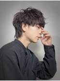 ミディアムマッシュ × ツイストスパイラルパーマ【朝久】