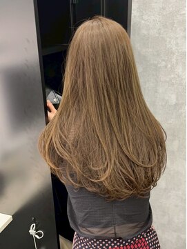 ネウィ ハウオリ 札幌駅前(newi hau'oli) カーキベージュカラー×レイヤー/札幌駅髪質改善トリートメント