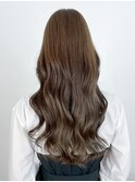 オリーブベージュ韓国ヘアロングくびれヘア_ba556211