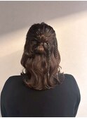 【ハーフアップ】自由が丘/自由が丘駅/ヘアセット/早朝