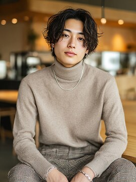 クレビア 名古屋(CreBiA) メンズカット/センターパート/ニュアンスヘア