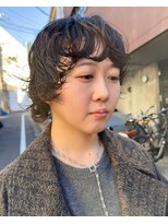 ナループロアオハナ(Nalu pu loa ohana) ショートパーマレイヤーボブ緩めパーマ