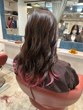 ヘアアンドメイク アース 聖蹟桜ヶ丘店(HAIR&MAKE EARTH) デザインカラー