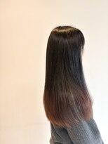 ペスカケイクリエイティブ(PESCA K-CREATIVE)&nbsp;地毛ブラック×レッドグラデーションロング