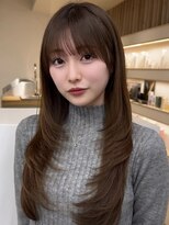 アビー(ABBEY3)&nbsp;顔まわりカット小顔カット韓国ヘアくびれヘア フェイスレイヤー