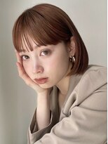 モーメント(Moment) 20代30代◎切りっぱなしミディアムレイヤーボブ