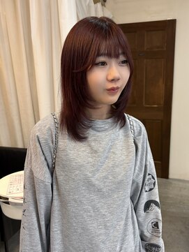 スイート ヘアデザイン(Suite HAIR DESIGN) レッドブラウン×レイヤーカット