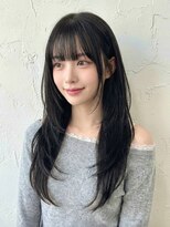 ネオリーブウリ 二子玉川店(Neolive uri) ダークパープルレイヤーカットミルクブラウンk