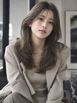 ダル 渋谷/表参道(DAL.)&nbsp;ミディアムレイヤーロングレイヤーダークブラウン韓国風