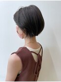 ショートボブ　× 地毛風暗髪