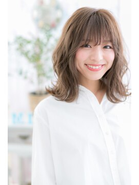 ミック ヘアアンドメイク アップ 駒込店(miq Hair&Make up) プリカール×シースルーバングゆるふわくびれヘアa1